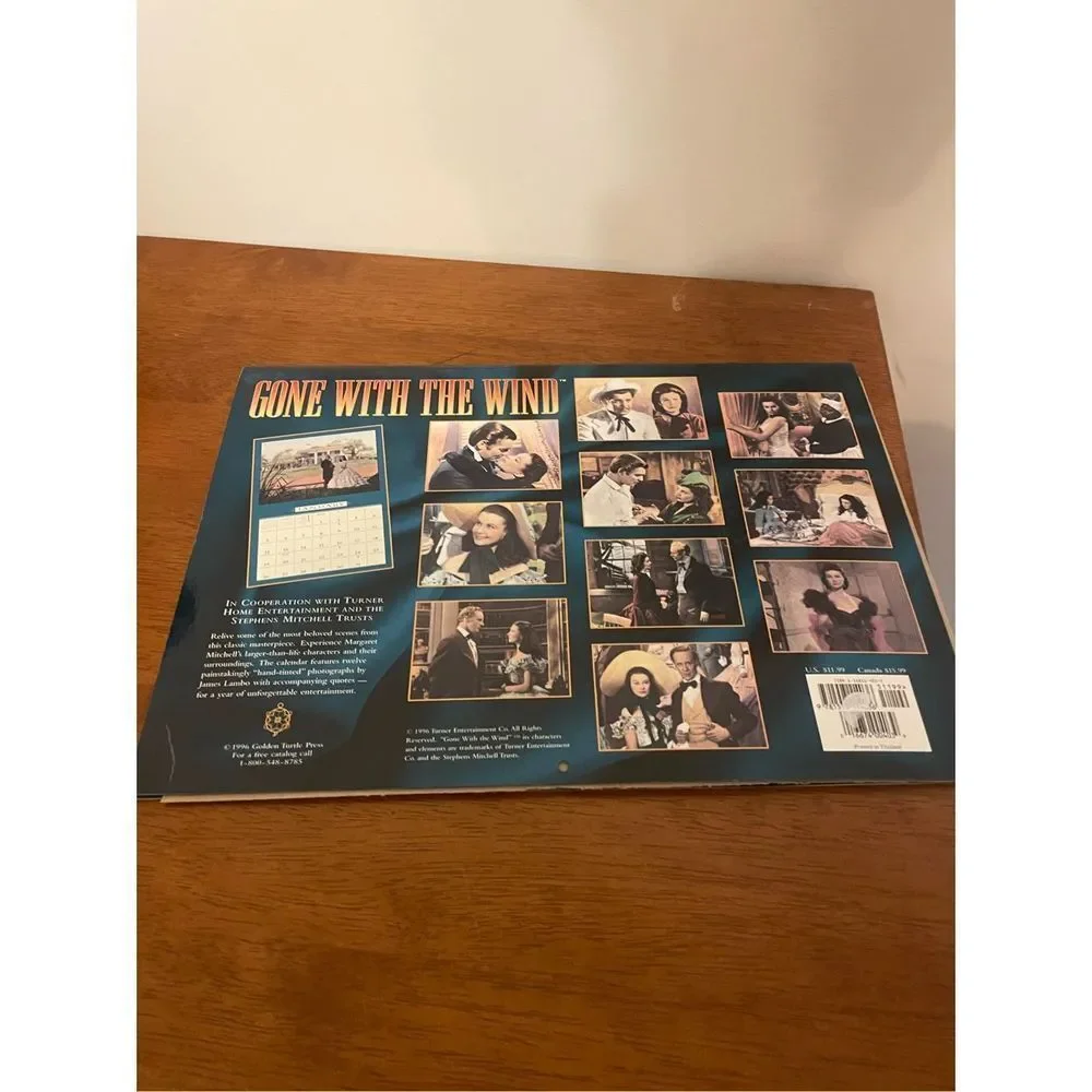 Gone With the Wind 2 Vintage 90s Calendars no writing